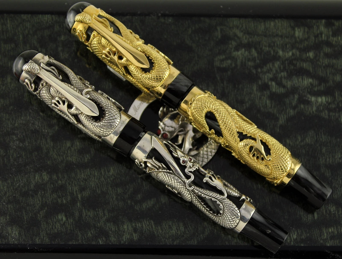 Montegrappa 1995 Dragon Gold & Silver FP Set | Airline