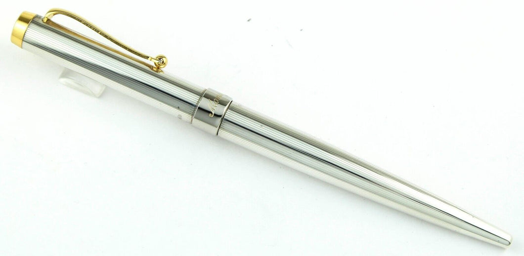 Montegrappa 300 Silver and Gold Ballpoint Pen Sterling Silver (95'-96')