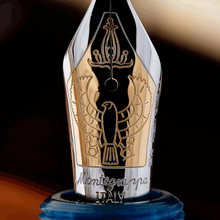 Load image into Gallery viewer, Montegrappa Limited Edition Luxor Blue Nile Silver Fountain Pen Nib