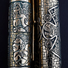 Load image into Gallery viewer, Montegrappa Ancient Mexican Civilization Mayan Calendar Bronze LE Rollerball Pen