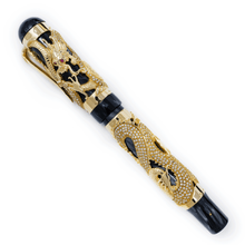 Load image into Gallery viewer, Montegrappa 10th Anniv. Solid Gold & Diamonds Dragon Limited Ed. Fountain Pen
