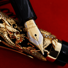 Load image into Gallery viewer, Montegrappa 10th Anniv. Solid Gold & Diamonds Dragon Limited Ed. Fountain Pen