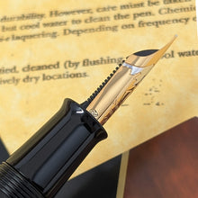 Load image into Gallery viewer, Namiki Emperor Chinkin Hawk Fountain Pen by Shouji Michikami - Medium Nib