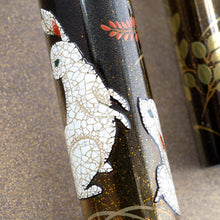 Load image into Gallery viewer, Close Up to the two rabbits on the Namiki Emperor Rabbits in Moonlight.