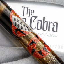 Load image into Gallery viewer, Close up to the side of the cobra painted on the pen barrel.