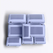 Load image into Gallery viewer, The pack of six black packing cases arranged in a white background