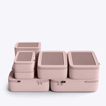 Load image into Gallery viewer, The pack of six light pink packing cases arranged in a white background