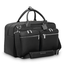 Load image into Gallery viewer, Briggs & Riley Rhapsody Multi-Pocket Cabin Bag shown in Black
Front Angled View, shown with shoulder strap
Dimensions: 10.5 x 16.75 x 8.75 in / 26.7 x 42.5 x 22.2 cm