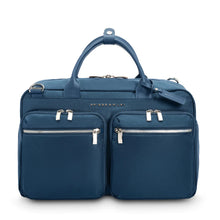 Load image into Gallery viewer, Briggs & Riley Rhapsody Multi-Pocket Cabin Bag shown in Navy
Front Panel View
Dimensions: 10.5 x 16.75 x 8.75 in / 26.7 x 42.5 x 22.2 cm