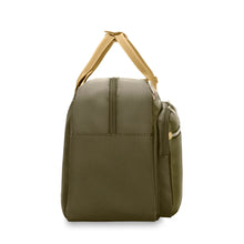 Load image into Gallery viewer, Briggs & Riley Rhapsody Multi-Pocket Cabin Bag shown in Olive
Side Panel View of Multi-Pocket Cabin Bag
Dimensions: 10.5 x 16.75 x 8.75 in / 26.7 x 42.5 x 22.2 cm