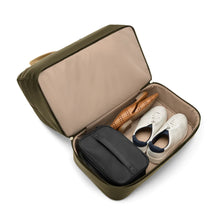 Load image into Gallery viewer, Briggs & Riley Rhapsody Weekender Tote - Shown in Olive
Image of Zippered Bottom section which offers room for shoes, toiletry kit, etc.
Dimensions:  15 x 19 x 9.8 in / 38.1 x 48.3 x 24.9 cm