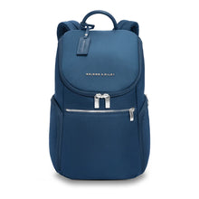Load image into Gallery viewer, Briggs & Riley Rhapsody U-Zip Backpack in Navy
Front Panel View of Backpack
Dimensions: 15 x 10 x 7 in / 38.1 x 25.4 x 17.8 cm