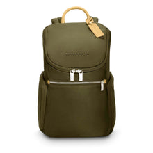 Load image into Gallery viewer, Briggs & Riley Rhapsody U-Zip Backpack in Olive
Front Panel View of Backpack
Dimensions: 15 x 10 x 7 in / 38.1 x 25.4 x 17.8 cm