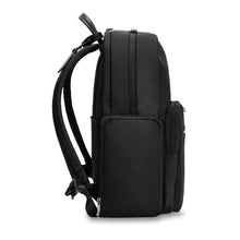 Load image into Gallery viewer, Briggs & Riley Rhapsody Medium Backpack - Shown in Black
Side Panel view of Backpack
Dimensions: 16 x 13.5 x 6 in / 40.6 x 34.3 x 15.2 cm