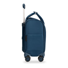 Load image into Gallery viewer, Briggs & Riley Rhapsody Wheeled Cabin Bag - Shown in Navy
Image of Side Panel View
Dimensions: 16 x 14 x 8.5 in / 40.6 x 35.6 x 21.6 cm (includes wheels and handle)