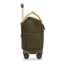 Load image into Gallery viewer, Briggs & Riley Rhapsody Wheeled Cabin Bag - Shown in Olive
Image of Side Panel View
Dimensions: 16 x 14 x 8.5 in / 40.6 x 35.6 x 21.6 cm (includes wheels and handle)