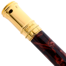 Load image into Gallery viewer, Parker Duofold Marbled Maroon with Gold Trim Ballpoint Pen