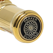 Load image into Gallery viewer, Parker Duofold Orange with Gold Trim Ballpoint Pen