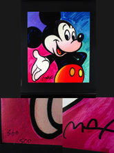 Load image into Gallery viewer, Peter Max MICKEY MOUSE Suite Serigraph neon blue, purple, red