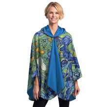 Load image into Gallery viewer, Reversible Rain Poncho - Van Gogh Irises