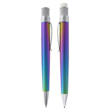 Load image into Gallery viewer, The gift set pen and pencil for the Chromatic are shown on a white background. Each shows the side view.