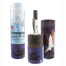 Load image into Gallery viewer, The Enterprise rollerball pen with two matching gift tubes on a white background.