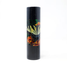Load image into Gallery viewer, Back view of the gift tube. A butterfly and flowers are printed on the tag.
