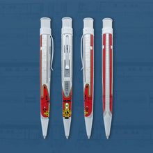 Load image into Gallery viewer, Front, back, and side views of the rollerball pen.