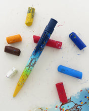 Load image into Gallery viewer, Retro 51 Tornado Popper Day and Night | XRR-24P01 Pen Front with oil pastels