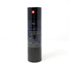 Load image into Gallery viewer, Front view of the sealed Tuesday gift tube. It features a red round sticker with a white letter P for Prototype labeling.