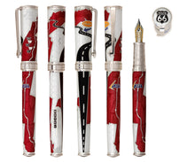 Load image into Gallery viewer, Full View Of The Red and White Route 66 Pen