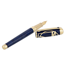 Load image into Gallery viewer, The fountain pen with the cap placed on the side. Set on a white background.