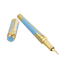 Load image into Gallery viewer, Angled view Fountain Pen with the cap next to it.