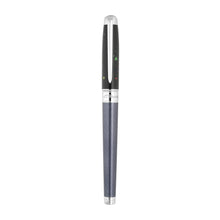 Load image into Gallery viewer, Front view of the black palladium pen with the cap on.