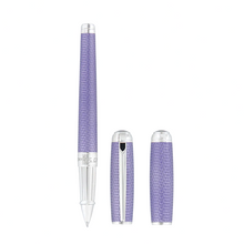 Load image into Gallery viewer, The rollerball pen with a front and back view of the cap next to it.