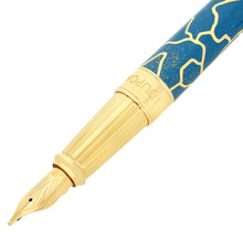 Load image into Gallery viewer, Close up to the blue fountain pen grip section.