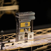 Load image into Gallery viewer, Angled front view of the lighter placed on the display's bridge.