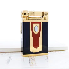 Load image into Gallery viewer, Angled front panel view of the lighter.