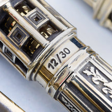 Load image into Gallery viewer, Close up to the pen's engraved edition number, 12 / 30