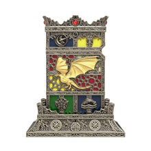 Load image into Gallery viewer, Back view of the lighter featuring a dragon as the centerpiece.