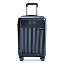 Load image into Gallery viewer, Briggs & Riley Sympatico Essential Carry-On Spinner - Navy
Front Panel View
Dimensions: 22 x 14 x 9-11.25 in / 55.9 x 35.6 x 22.9-28.6 cm