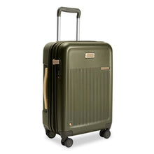 Load image into Gallery viewer, Briggs & Riley Sympatico Essential Carry-On Spinner - Olive
Image of Front Angled View
Dimensions: 22 x 14 x 9-11.25 in / 55.9 x 35.6 x 22.9-28.6 cm