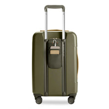 Load image into Gallery viewer, Briggs & Riley Sympatico Essential Carry-On Spinner - Olive
Power Pocket on Back Panel should you wish to charge your smart phone on the go. (Charger and cable not included)
Dimensions: 22 x 14 x 9-11.25 in / 55.9 x 35.6 x 22.9-28.6 cm