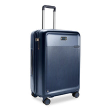 Load image into Gallery viewer, Briggs & Riley Sympatico Medium Expandable Spinner - Navy
Angled Front Panel View
Dimensions: 27 x 18.5 x 11.5-13.75 in / 68.6 x 47 x 29.2-34.9 cm
