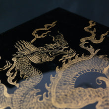 Load image into Gallery viewer, Close up to the dragon design on the box lid.