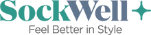Load image into Gallery viewer, Sockwell Logo with text: Feel better in style.