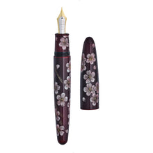 Load image into Gallery viewer, Fountain pen with floral design on a white background