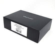 Load image into Gallery viewer, Angled front view of the black card stock box.