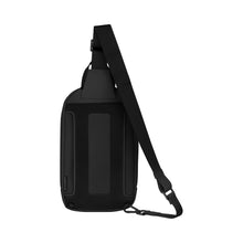 Load image into Gallery viewer, Victorinox Travel Essentials Sling Bag - Black
Image of Back Panel View.
Height:  11.8"
Length:  3.1"
Width:    7.1"
Weight:  0.9 lbs.