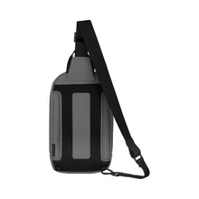 Load image into Gallery viewer, Victorinox Travel Essentials Sling Bag - Frost Grey
Image of Back Panel View with adjustable webbed shoulder/sling strap.
Height:  11.8"
Length:  3.1"
Width:    7.1"
Weight:  0.9 lbs.